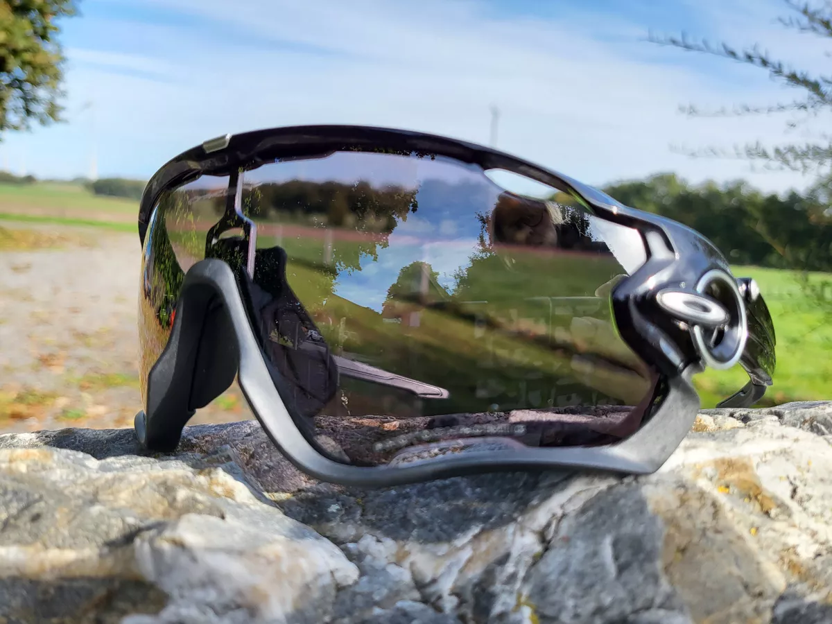 Oakley Jawbreaker Polished Black Clear/Black Photo Iridium Road