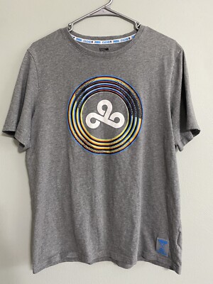 PUMA x CLOUD9 Men s Gray Orbit Graphic Size Large T-Shirt Collaboration E-Sports