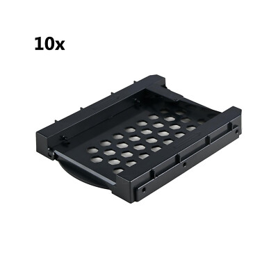 10 Stück Universal Kunststoff Adapter 2,5'' SSD auf 3,5'' HDD Holder Bracket Caddy