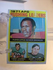 1972 Topps Football Card   #1 1971 AFC Rushing Leaders  (85957)
