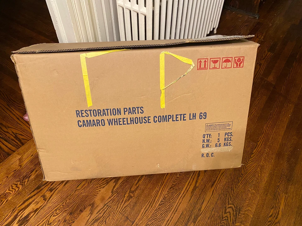 1969 Chevrolet Camaro Left LH Inner Outer Complete Stock Wheel House Assembly - Image 4 of 4