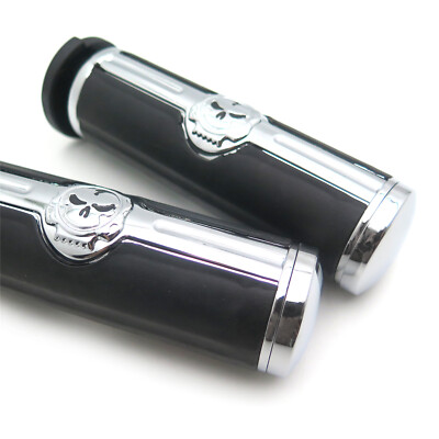 CIRO Chicane Grips Chrome TBW For Harley-Davidson Models - Pipe City