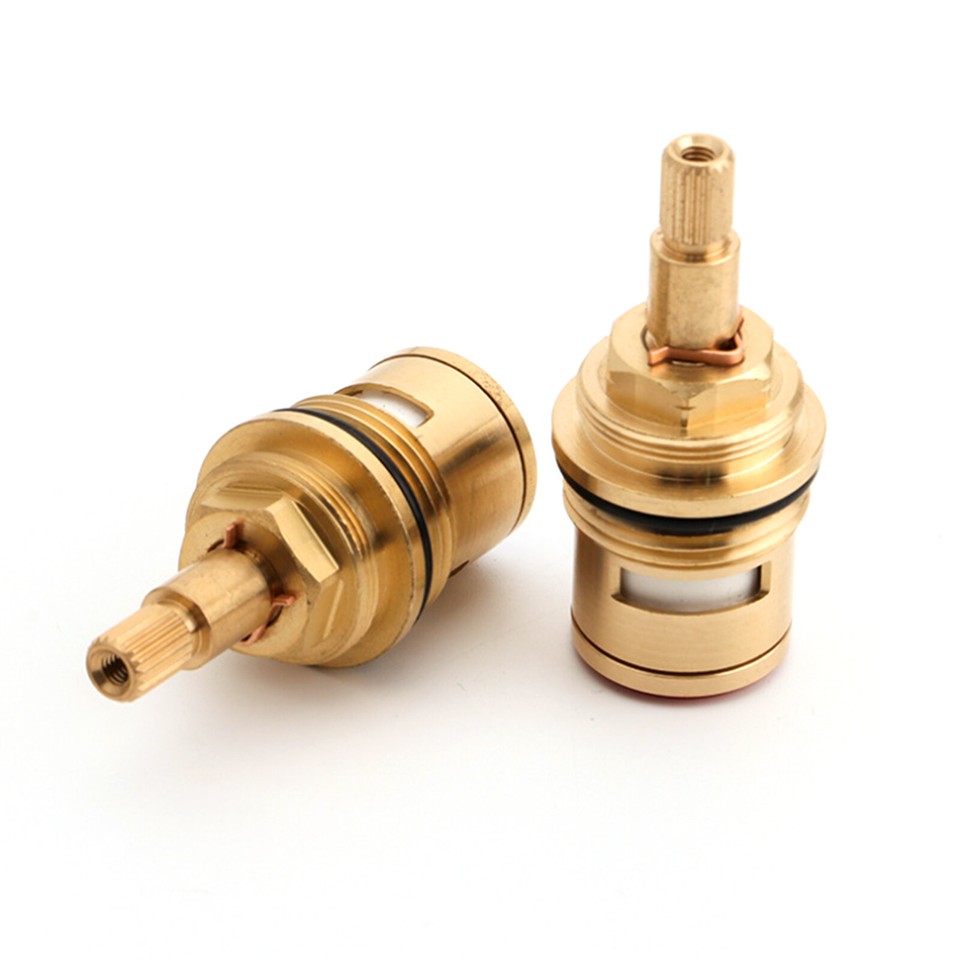 2x Bath 3/4" Tap Valve Cartridge Ceramic Gland 20 Teeth quarter turn ...