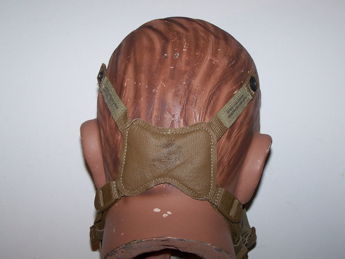 Helmet LWH USMC Coyote 4-Point Retention Chin StrapX-Harness Med