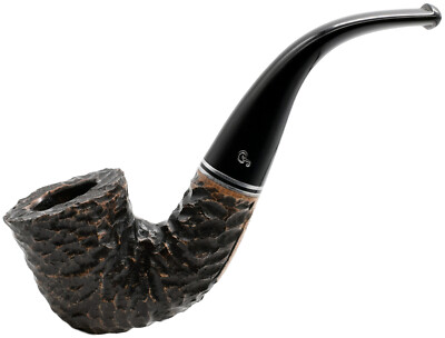 Peterson Dublin Rustic 9mm Filter Medium Bent Rhodesian Briar Pfeife (05)