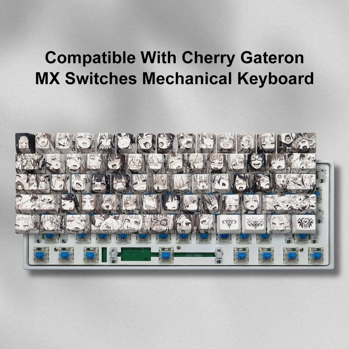 GMKWTL PBT Anime Keycaps 108 Keys XVX Japanese Custom Backlit