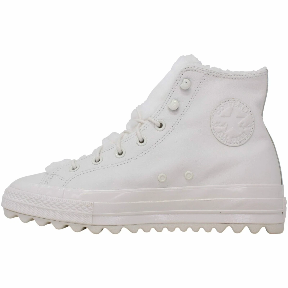Converse Chuck Taylor All Star Lift Ripple Hi Vintage White Wmns