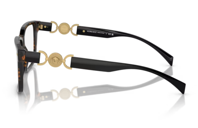 Versace 0VE3335F 5404 Havana Rectangle 56mm Women display picture 2