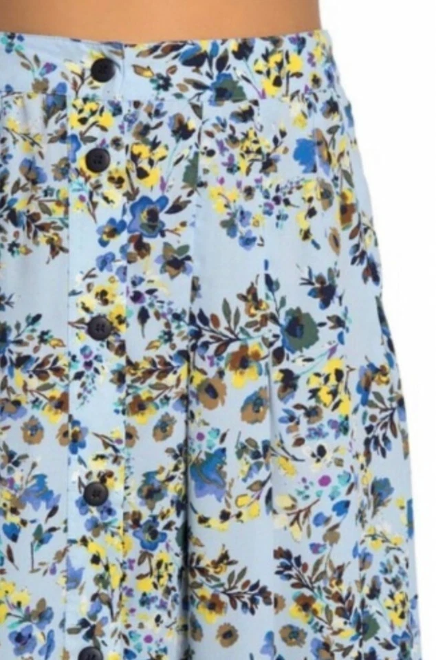 Saia Midi Feminina Estampa Plissada Floral Nanette Lepore Ditsy Tamanho Grande $98 Nova Com Etiqueta - Imagem 3 de 3