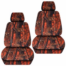 Front Car Seat Covers Woods Camo Pinkorangegray Fits Grand Cherokee 05-2018