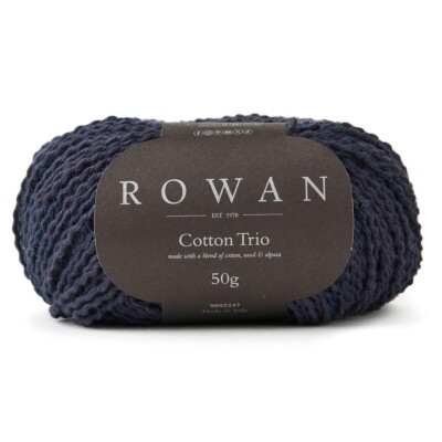 Rowan ::Cotton Trio #119:: cotton wool alpaca yarn Charcoal