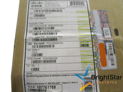 Cisco NCS420X-RSP NCS 420x Router & Wechselnd Prozessor Und Kontrolleur