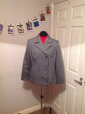 New La Redoute Cote Femme Wool Tweed Jacket, Coat, Size 12, 40, Usa 8
