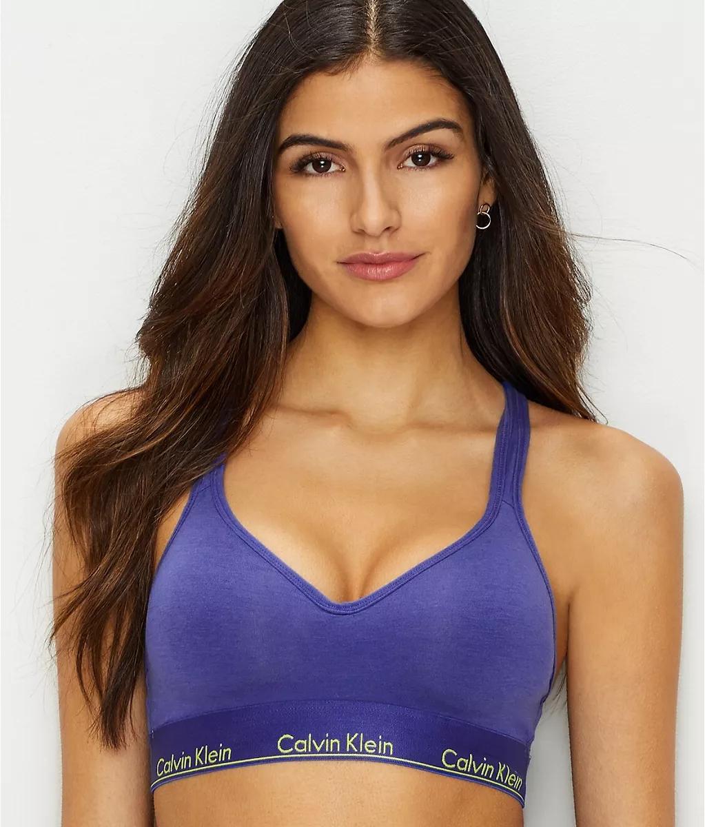 Calvin Klein blue Modern Cotton Padded Bralette QF1654 QF1654-428 XS