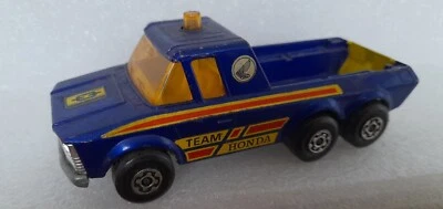 🇨🇵Matchbox Lesney Super Kings Moto PICK-UP camion k6/11 1974 TEAM HONDA🇨🇵 - Photo 1/4