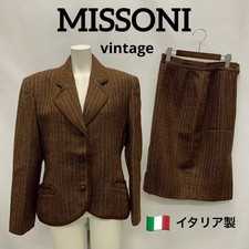Missoni Women L size Set Up Tailored Jacket Skirt Elegant Unique Italian Used
