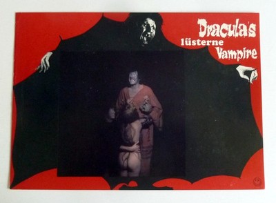 DRACULA`S lüsterne Vampire AUSHANGFOTO ´71 Guess what happened to Count Dracula?