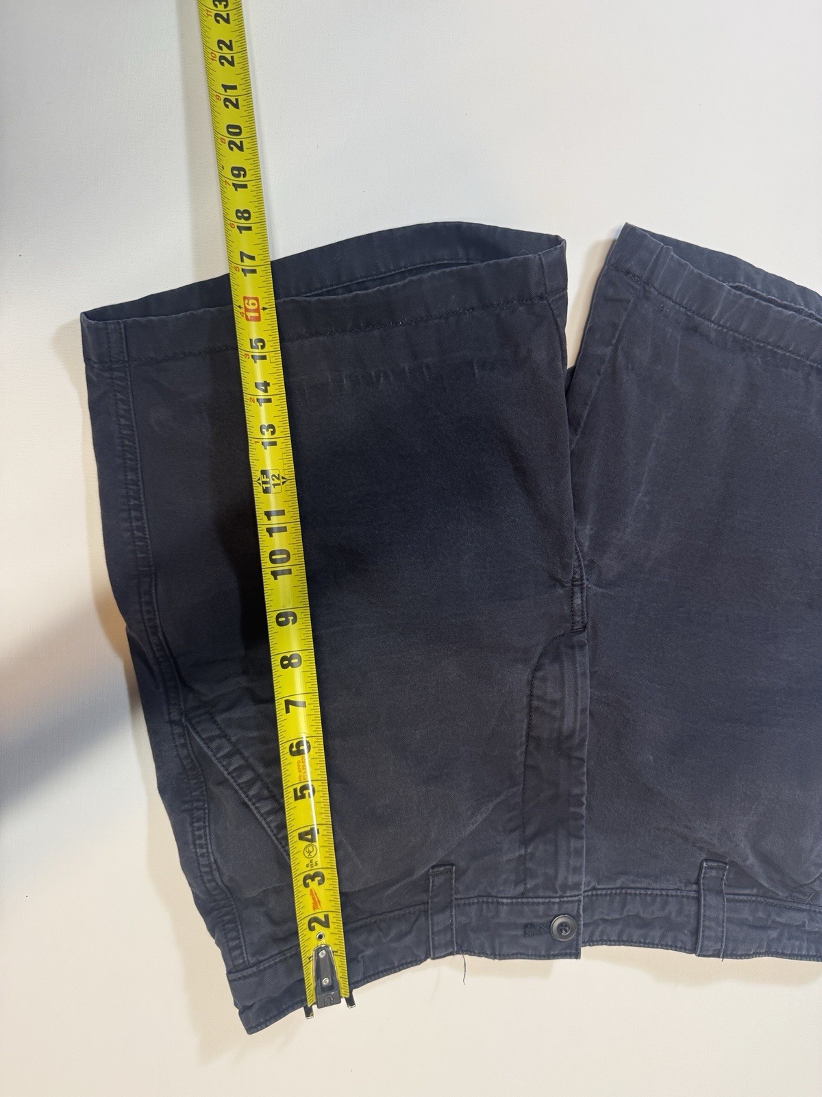 Calvin Klein Utility Shorts Mens 32 Navy Blue Cotton Chino Casual 7 Inseam image 4