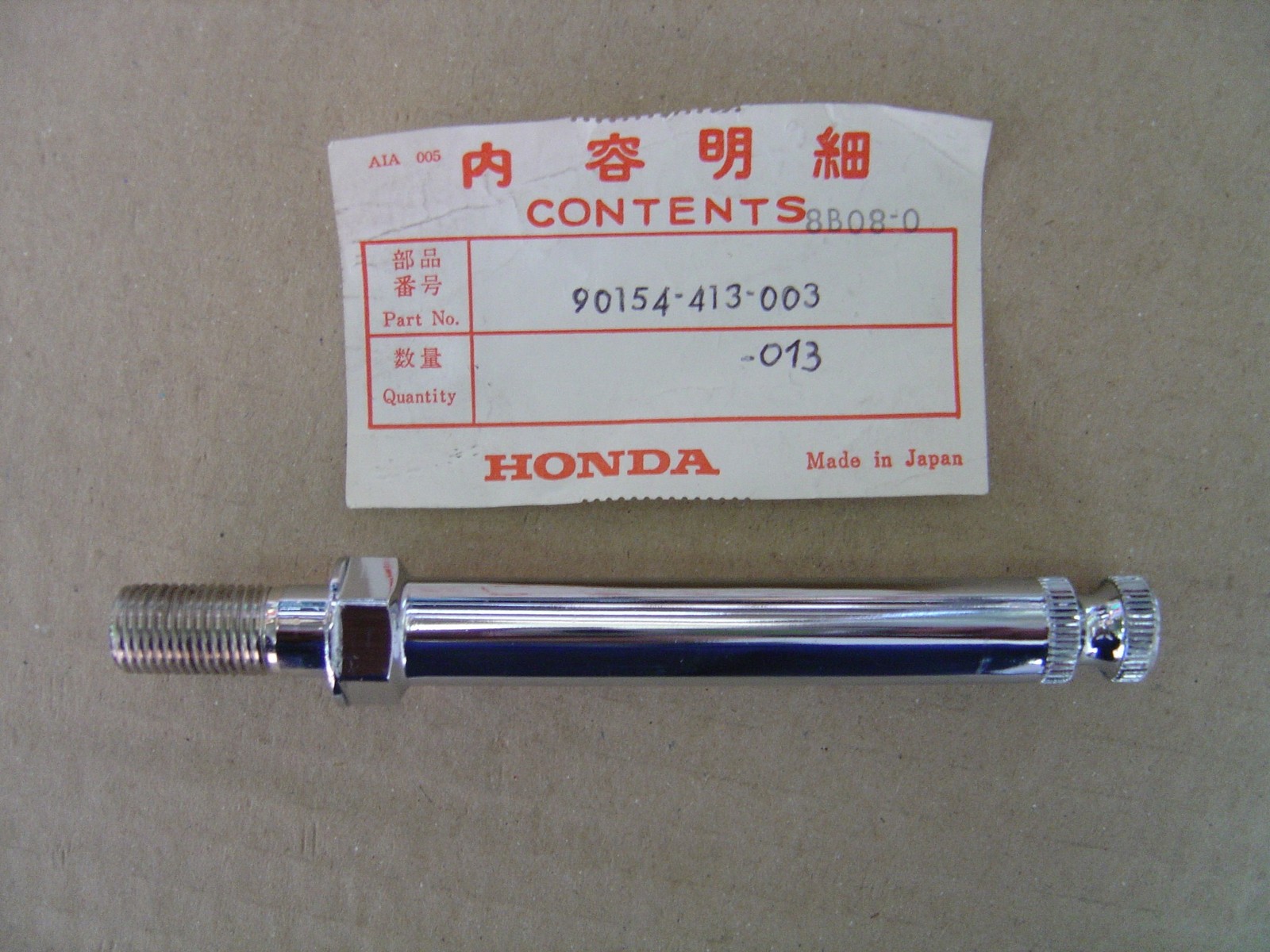Tige clignotant avant HONDA CM125CC pour réparer un support cassé ou tordu 90154-413-003