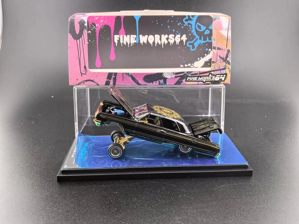 Chevrolet Impara delantero y trasero manejable Fine Works 1/64 Foto 2 de 4