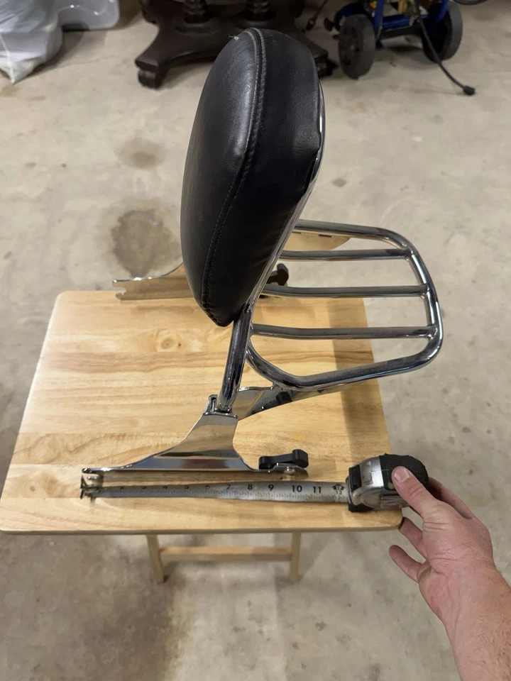 2011 harley davidson fatboy sissy bar with luggage rack - Image 4 of 4