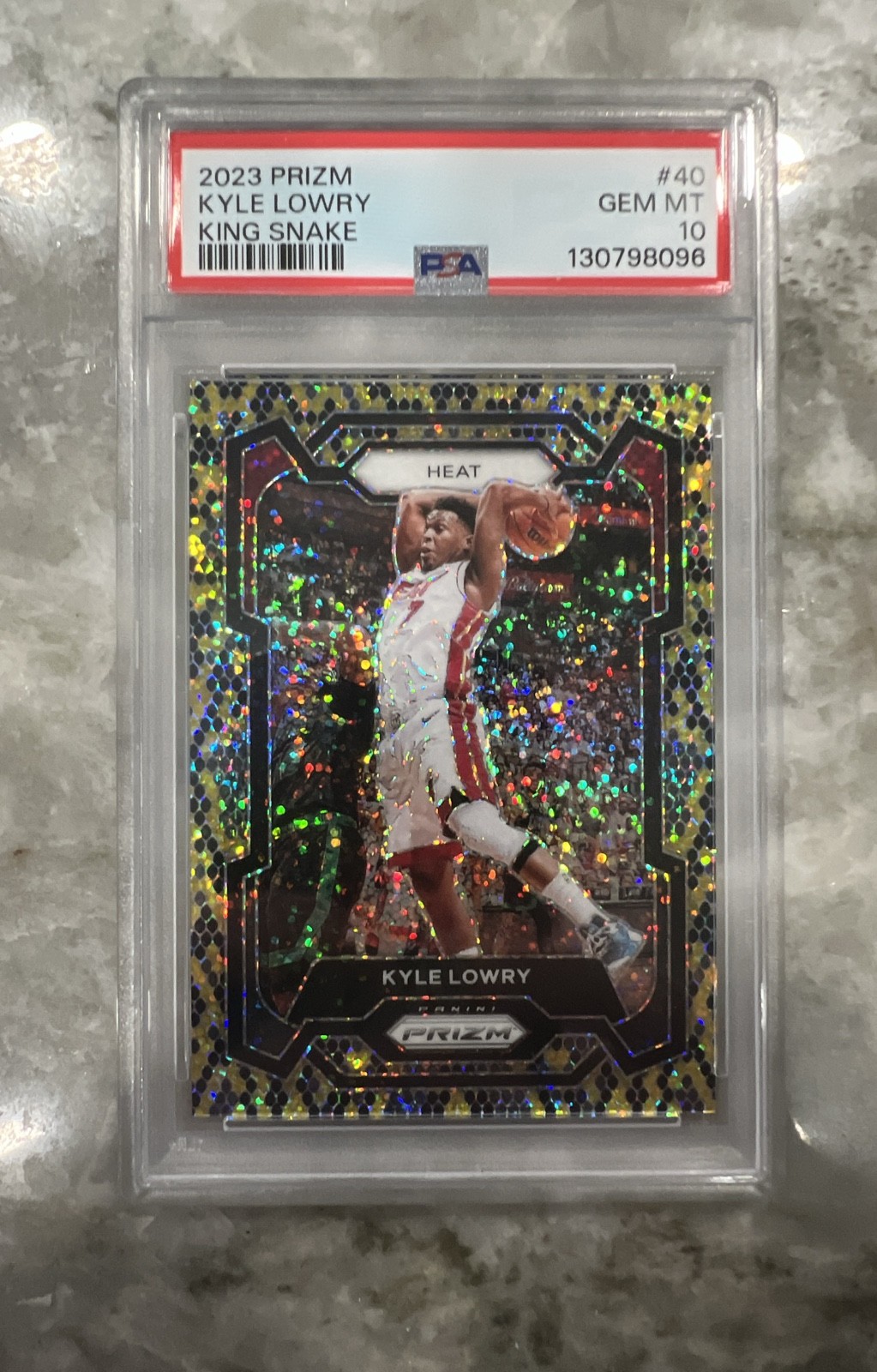 2023-24 Panini Prizm - Kyle Lowry #40 Snake Skin Prizm