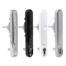 Aluk Bifold Door Pop-Out Handle Locking With Keys White Black Silver Chrome
