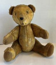 CMC 1990 17” Lt Brown Fully Jointed Plush Teddy Bear With Button Eyes