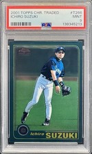 2001 TOPPS CHROME TRADED #T266 ICHIRO SUZUKI ROOKIE RC PSA 9