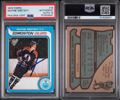 Wayne Gretzky 1979 Topps Rookie Auto PSA 10 Autograph The Great