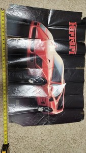 Vintage 1989 Hot Cars Ferrari Poster
