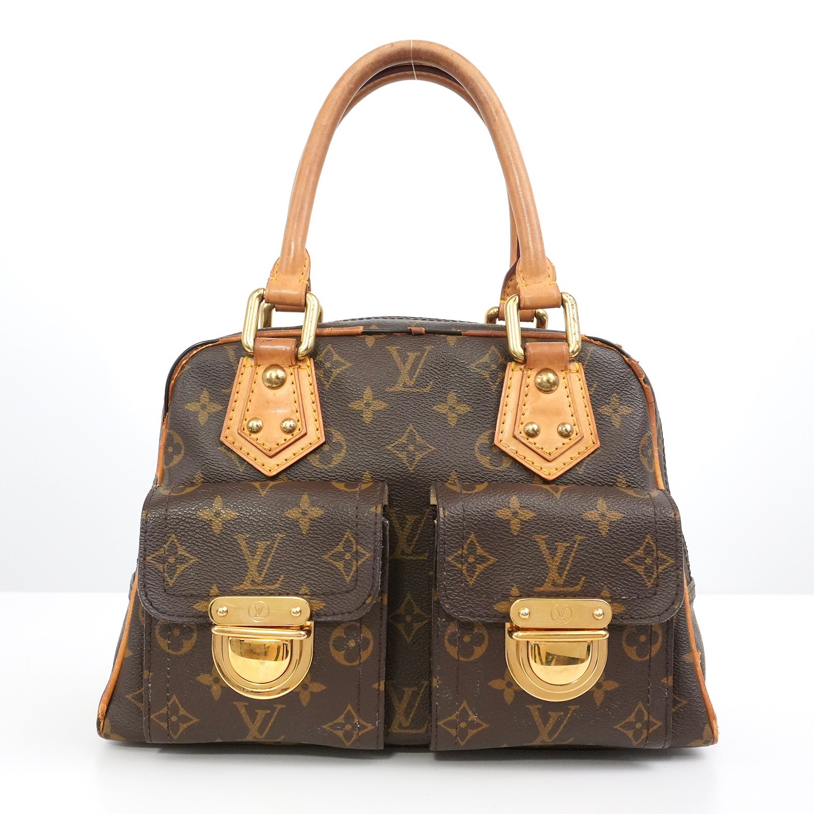 LOUIS VUITTON LV Monogram Manhattan PM M40026 Hand Bag VI0035 Auth #57267A