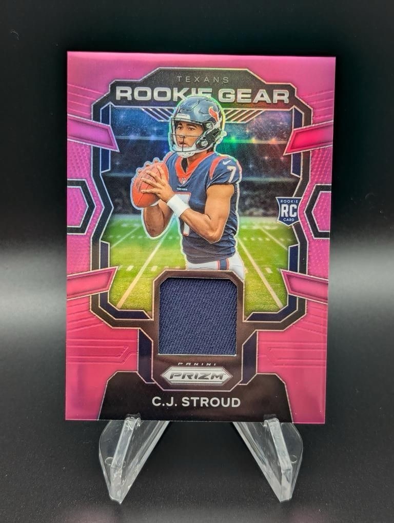 2023 Panini Prizm C.J. STROUD Rookie Pink Gear Patch