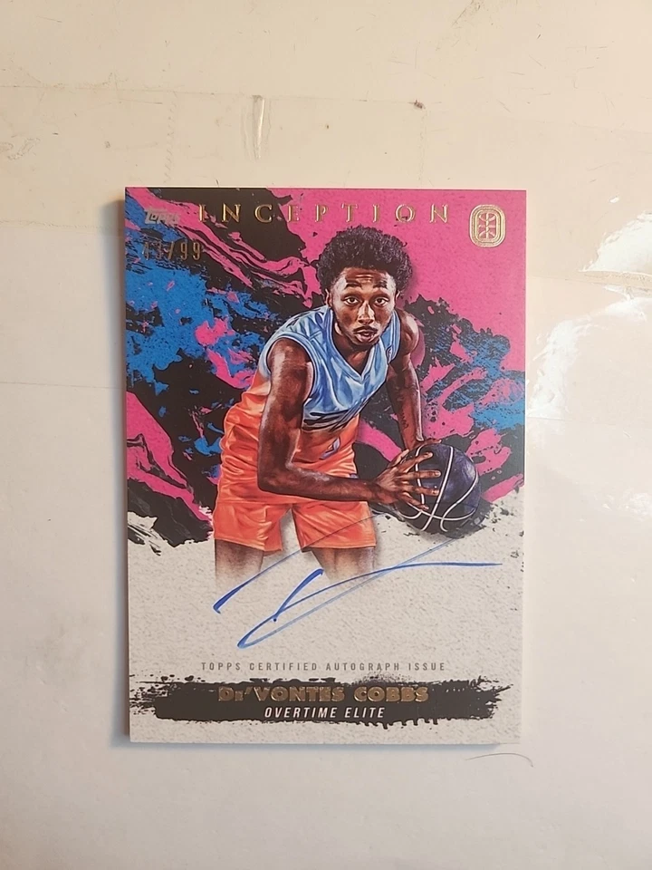 2021-22 Topps Inception OTE Overtime Elite Inception Autographs De'Vontes Cobb - Image 2 of 4