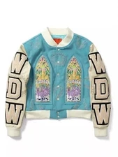 Men's Who Decides War Namesake Formal Wear Varsity Woolen And Leather Jacket