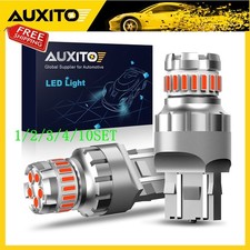 7443 Red Alert Flash 7440 Strobe Led Blinking Brake Light Tail Bulb Lamp 2f 28x