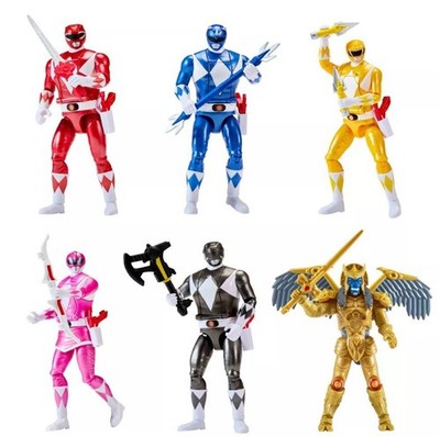 Goldar with Red Blue Pink Yellow & Black Rangers Action Figure 6