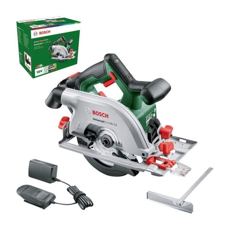 Scie circulaire UniversalCirc 18V-53 Set pour aménagement bois et terrasse DIY