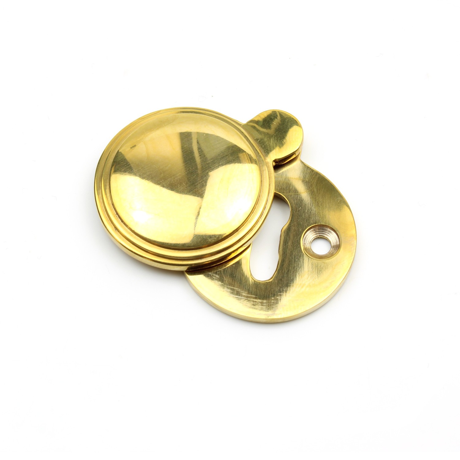  - OakcraftsSolid Brass Keyhole Escutcheon With Cover35mm - Image 2