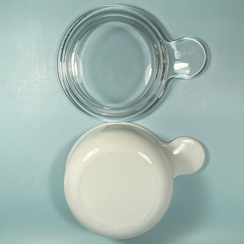 Vintage CorningWare (Pyroceram) Grab-It Round Dish P-150-B w/ Pyrex Lid P-150-C - Picture 7 of 15