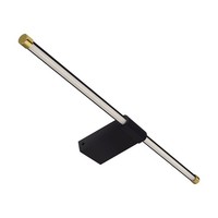 Led Wandlampe Edelstahl IP44 B: 60 Cm Groß Schwarz Gold 4100 K Spiegel Leuchte
