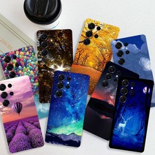 For Samsung A16 A54 S24 FE S26 S25 Gorgeous Scenery Pattern Tough TPU Case Cover