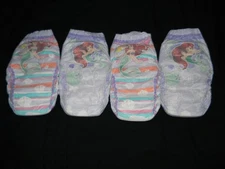 4 SAMPLE Huggies goodnight X/S size 28-45+ Lbs made to fit 32 in waist.