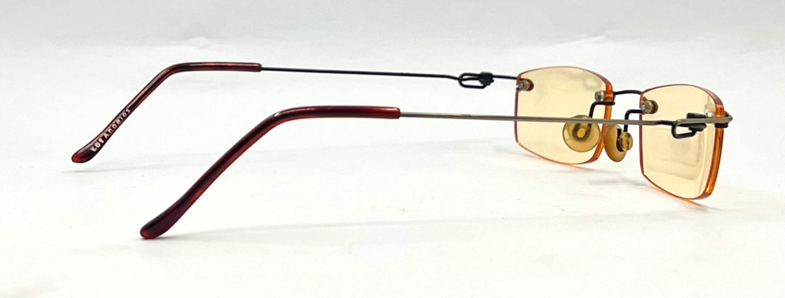 Masters Rimless Sunglasses-Solid Yellow Lenses-Un… - image 6