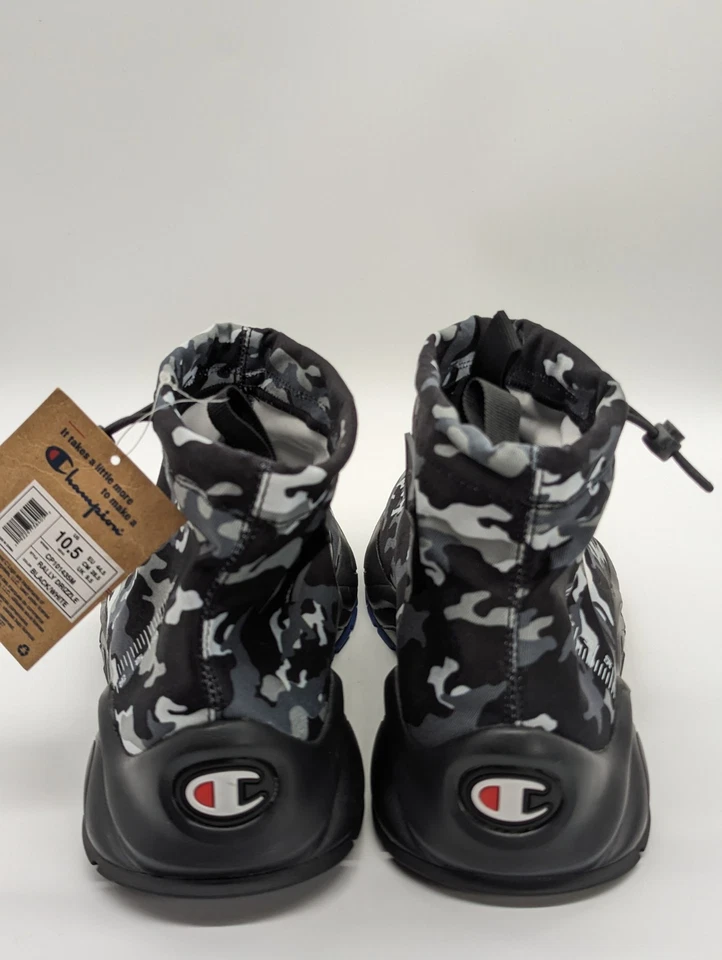 Champion Rally Drizzle Camufladas Negras Sin Cordones CP101435M Tenis Para Hombre Talla 10.5 Nuevas Foto 3 de 4