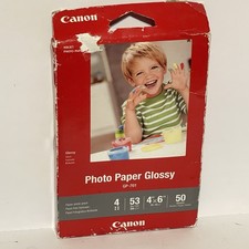 50 SHEETS Canon 4x6 Glossy Photo Print Paper.