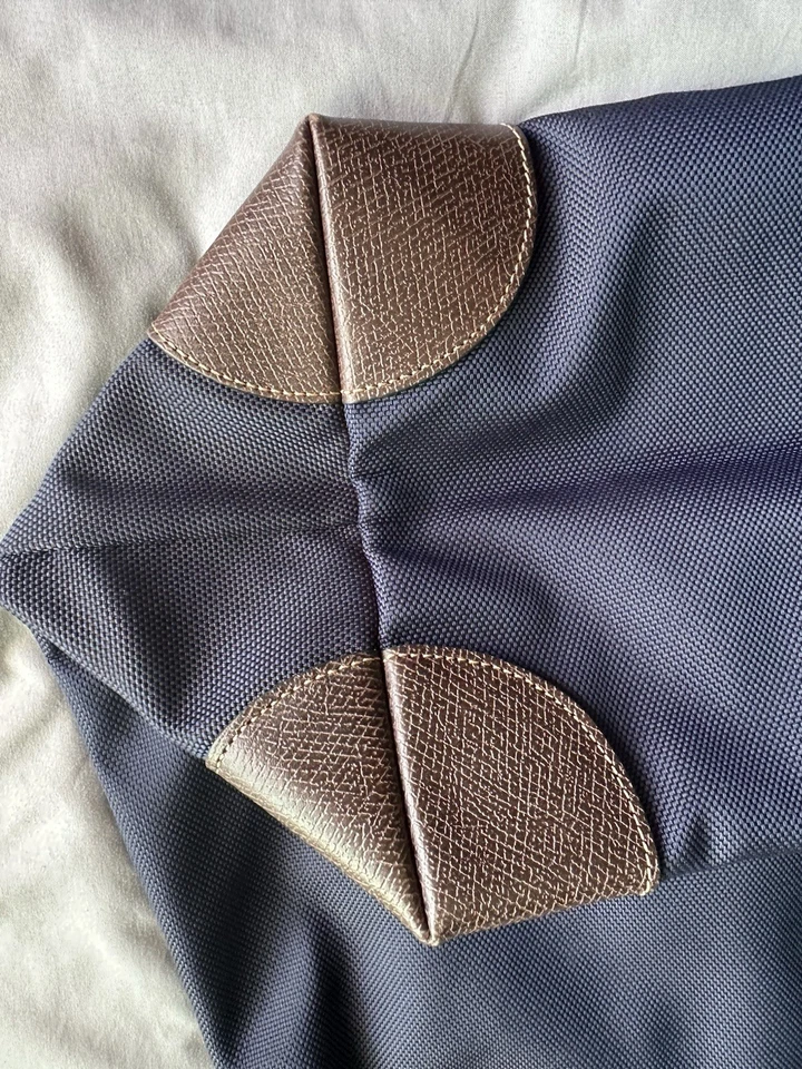 LONGCHAMP, BOLSA DE VIAGEM BOXFORD L, LONA AZUL, AUTÊNTICA, ÓTIMO ESTADO - Imagem 3 de 4