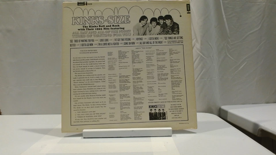The Kinks Kinks-Size 1965 Reprise R-6158- MONO 1st Press w/Tri-Color Label VG+ - Image 2 of 4