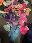 Barbie and Dolls Accessories Lot Over 250 Pieces Clothes Kitchen Stuff Vintage