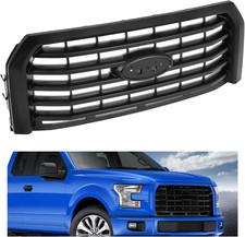 Front Bumper Grille Compatible with 2015-2017 Ford F150 F-150 Replacement for FL